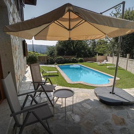 Willa Casa De Madera Con Piscina Privada Pontevedra Zewnętrze zdjęcie